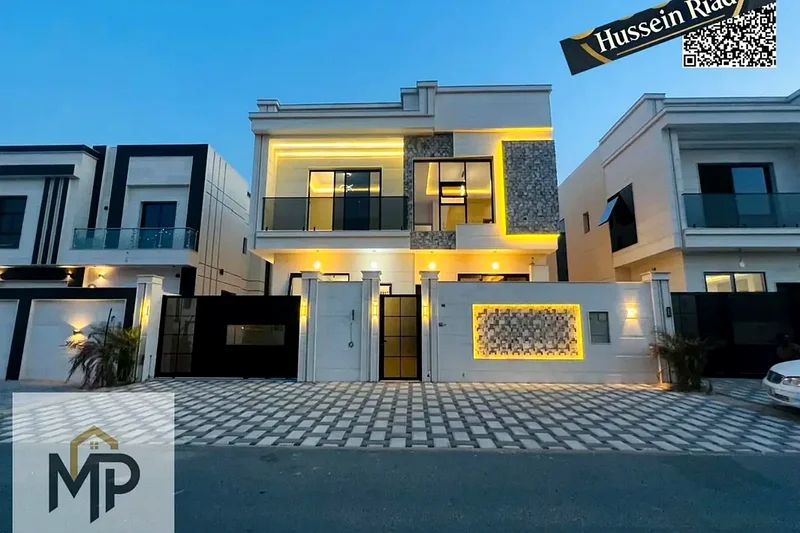 فيلا بسعر مخفض وبدون دفعة أولى، بالقرب من المسجد، إحدى الفيلات الأكثر فخامة في عجمان، بتصميم قصر، سوبر ديلوكس63904246627331112