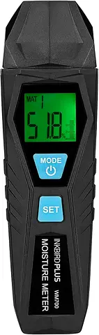 INKBIRDPLUS Moisture Detector LCD Display for Wood, Masonry, Firewood, Screed