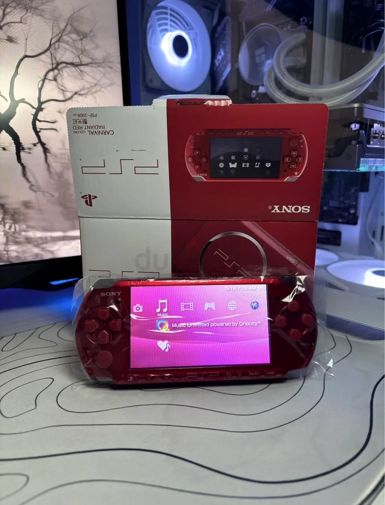PSP + 128GB + 130GAMES ( LIKE NEW ) RED EDITION63230710192899111