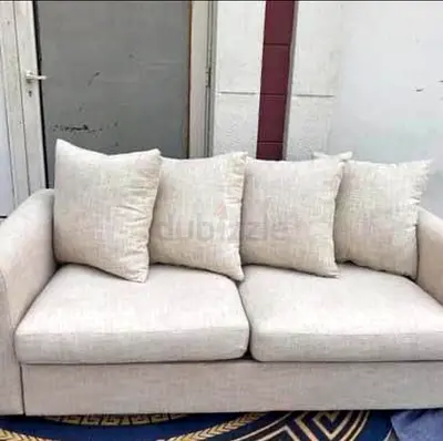 IKEA Gronlid Stylish Cream Sofa bed with Cushions - Perfect for Your Living Room!