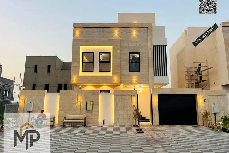 Luxurious villa for sale, including water, electricity, air conditioning, and a private swimming pool, without service fees, behind Azha Mall and Comp63904465170179111