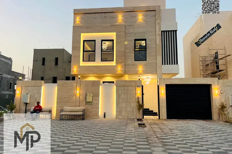 Luxurious villa for sale, including water, electricity, air conditioning, and a private swimming pool, without service fees, behind Azha Mall and Comp63904465170179112