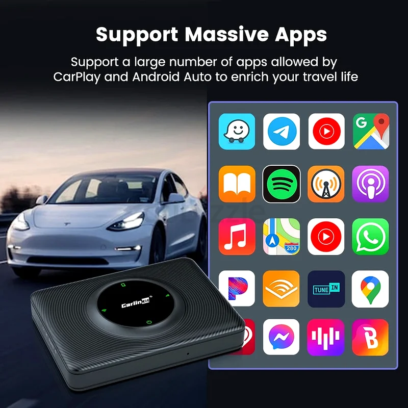 carlinkitbox T2C Tesla Wireless Apple Carplay Adapter - Upgrade Your Tesla With Wireless Apple63263524429185112