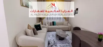 Monthly - One room and a hall - Al Taawun - Deluxe furniture - With internet - 2 bathrooms - 2 balco