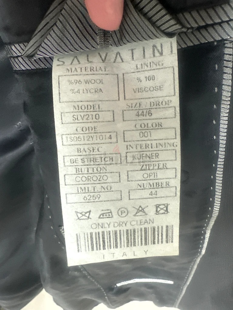 Elegant Italian Mens Suit (Salvatini) - Perfect for Any Occasion!63173145569026113