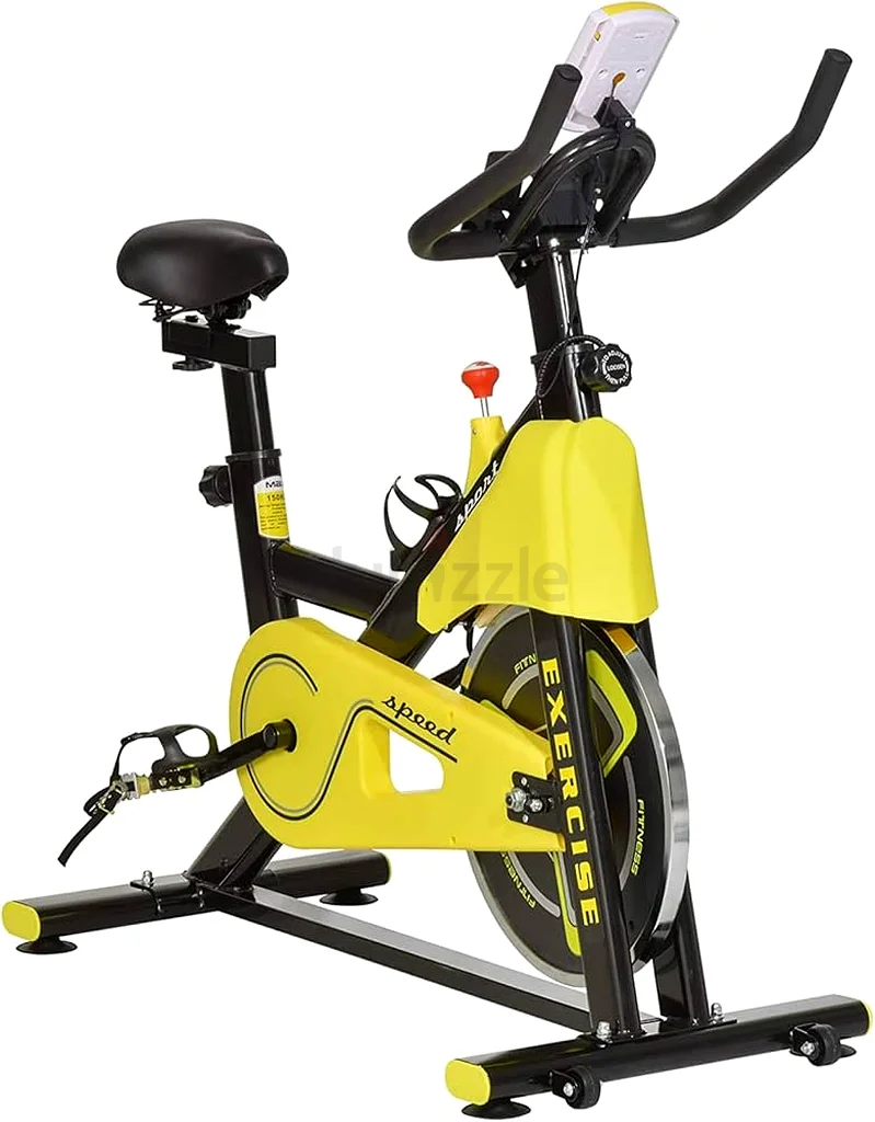 Spin Bike,Upright Exercise Bikes Large Flywheel, Infinite