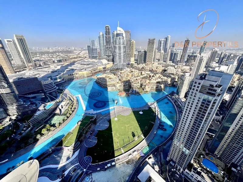 مُفروشة بالكامل | شقة من 3 غرف نوم + غرفة دراسة | بإطلالة كاملة على برج خليفة63772545999106111