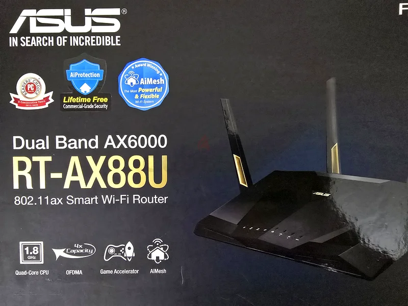 جهاز توجيه واي فاي ثنائي النطاق ASUS RT-AX88U63255524215555114