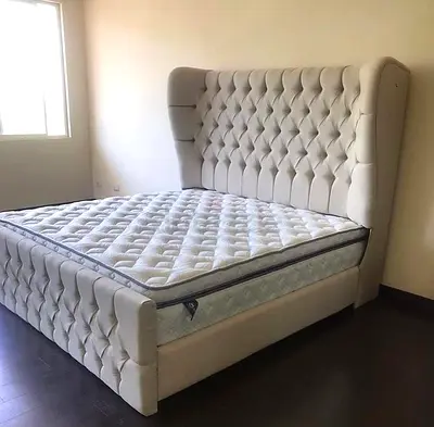 Elegant Velvet Queen Bed Frame