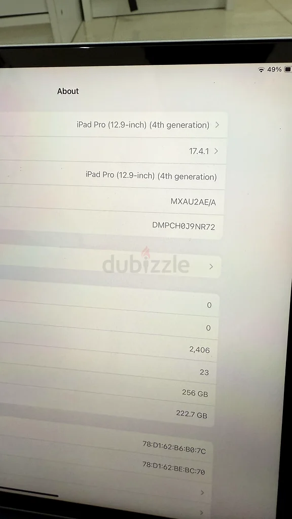 آي باد 12.9 الجيل الرابع63215873630849111