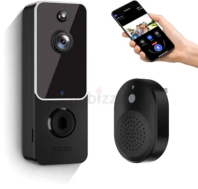 KASTWAVE Doorbell Camera, Wireless Smart Video Doorbell Camera, AI Smart Human Detection, with Cloud