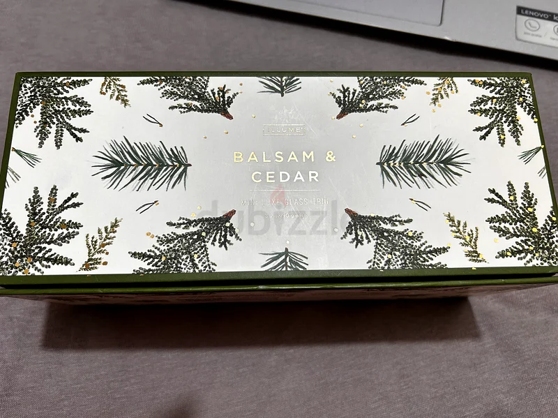 Set of 3 Elegant Balsam  Cedar Scented Candles63221347738882112