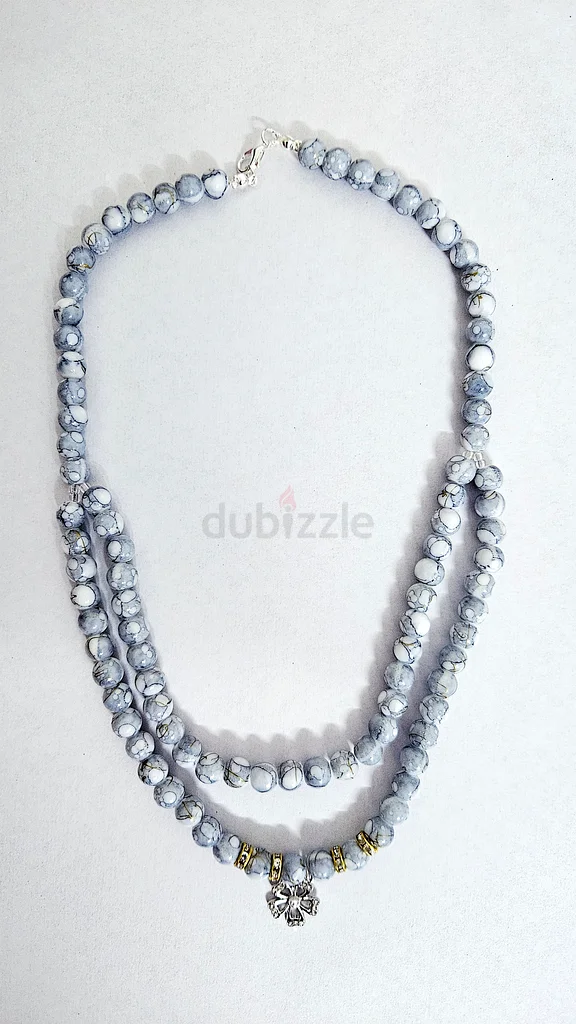 Stunning Handmade Blue Stone Necklace for Sale!63232652352386112