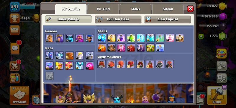 COC TH 16 MAXED HEROS63205886842241112