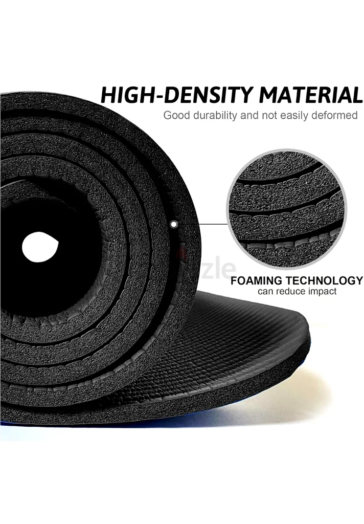 Yoga Mat Non Slip, Yoga Mat with Strap Included 10mm Thick Exercise Mat Ideal.63241649337858111