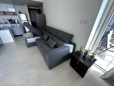 Stylish Grey Sofa with Storage brand new condition ikea sofa bed