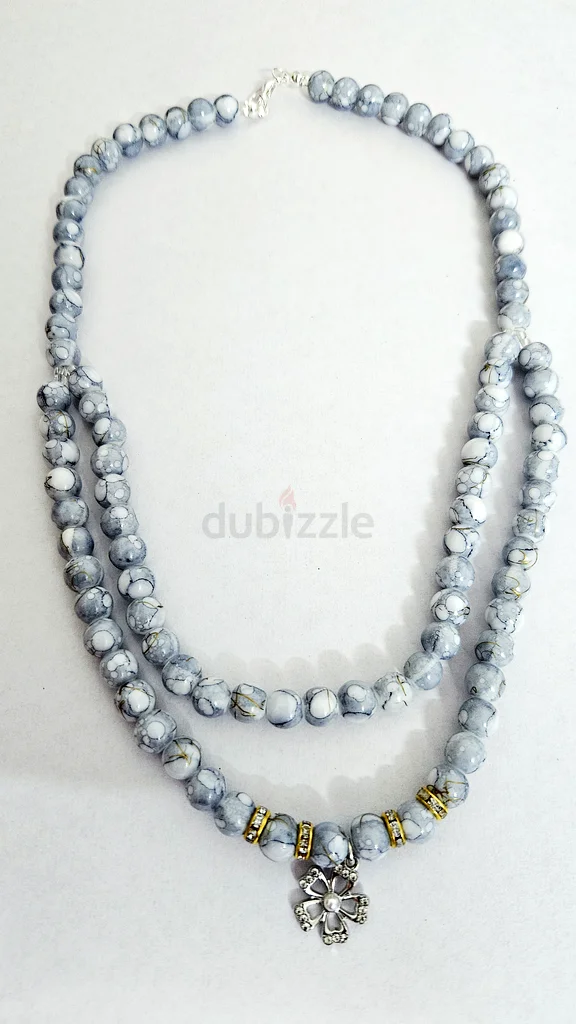 Stunning Handmade Blue Stone Necklace for Sale!63232652352386111