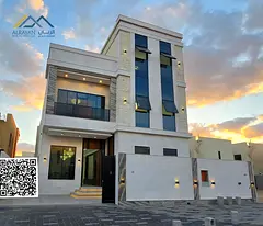 For sale: including registration fees, a new villa, ground floor, first floor and roof, with deluxe