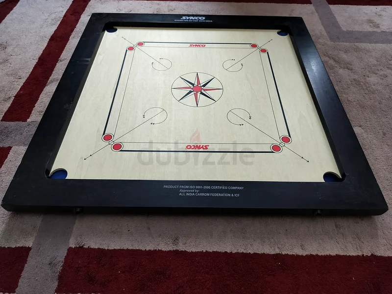 Professional Carrom Board with Two Sets of Coins and Two Striker and Two Powder63247761566339111