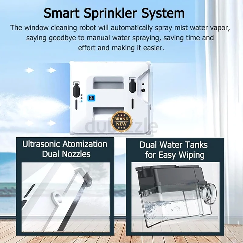 2214 - Smart Window Cleaner, Window Cleaning Robot with 3 Automatic Cleaning Modes for Glass Cleaning63254498637187113