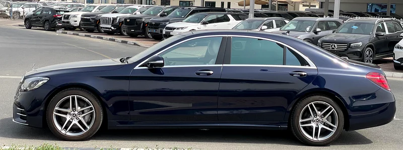 2018  -  S560L  -  AMG PACKAGE  -  SPECIAL BLUE COLOUR W/ BEIGE INTERIOR  -  PERFECT CONDITION62930626316803113