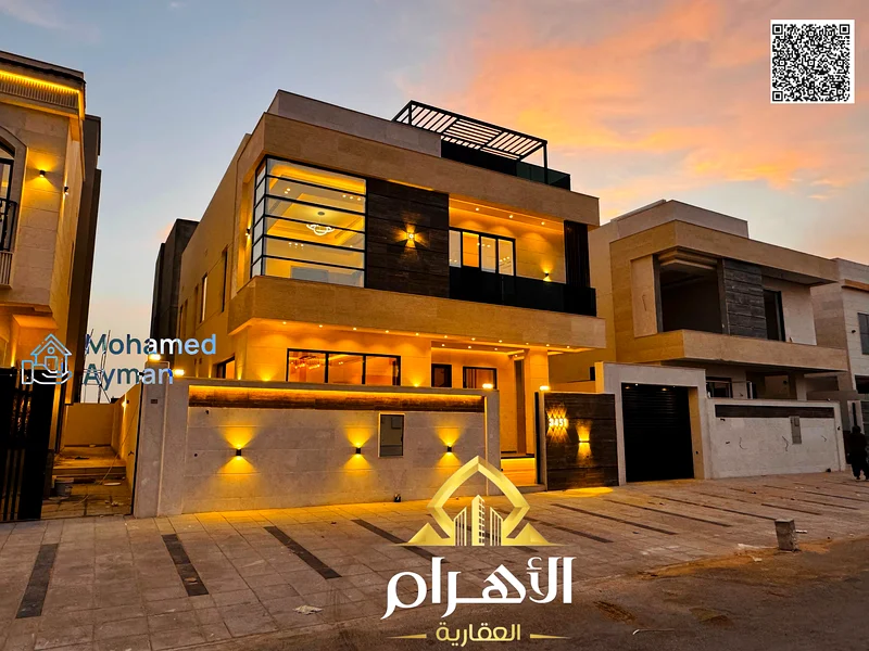 Directly from the owner, a super deluxe villa for sale in the Al Bahia area in Ajman, freehold for all nationalities63882010233089112