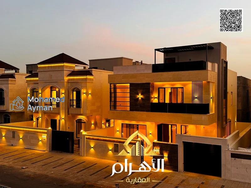 Directly from the owner, a super deluxe villa for sale in the Al Bahia area in Ajman, freehold for all nationalities63882010233089113