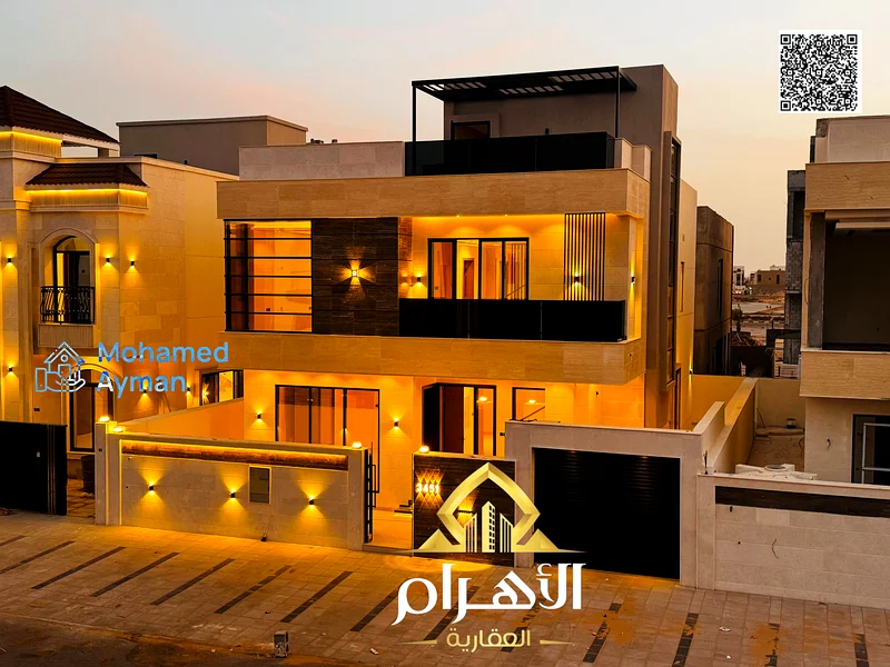 Directly from the owner, a super deluxe villa for sale in the Al Bahia area in Ajman, freehold for all nationalities63882010233089110