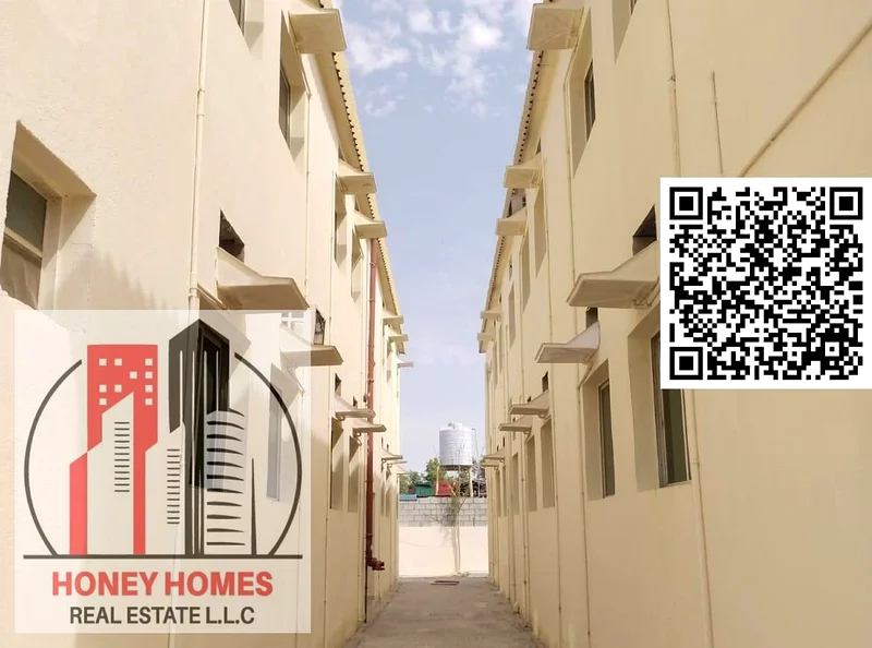متوفر مجمع سكني للعمال مع كهرباء ومياه ووحدة تكييف جديدة من نوع سبليت للإيجار في منطقة جرف الصناعية 2، عجمان63261241118081112