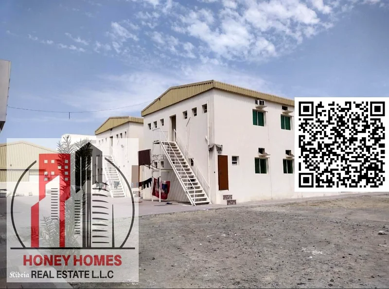 متوفر مجمع سكني للعمال مع كهرباء ومياه ووحدة تكييف جديدة من نوع سبليت للإيجار في منطقة جرف الصناعية 2، عجمان63261241118081111