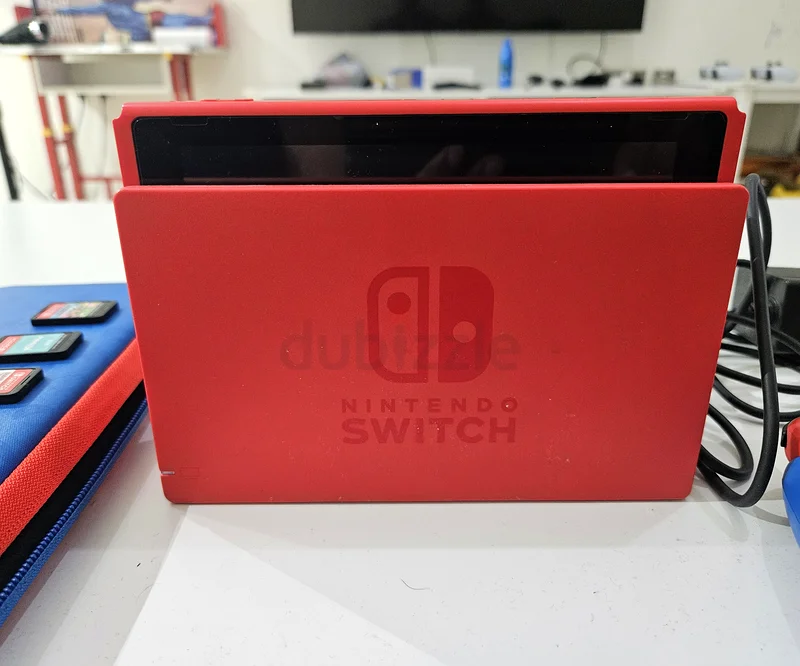 Unlock Endless Fun with the Nintendo Switch - Mario Red  Blue Edition!63231197347201111