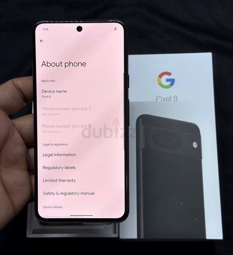 GOOGLE PIXEL 8 128GB STORAGE BLACK COLOR62864711345281114