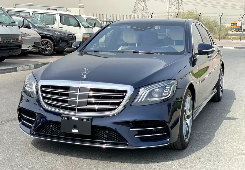 2018  -  S560L  -  AMG PACKAGE  -  SPECIAL BLUE COLOUR W/ BEIGE INTERIOR  -  PERFECT CONDITION62930626316803112