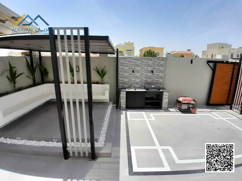 A luxurious villa with personal finishing in a vital and quiet location in the Al-Muwaihat 1 area. The villa is located behind Nesto Hypermarket63868520020483112