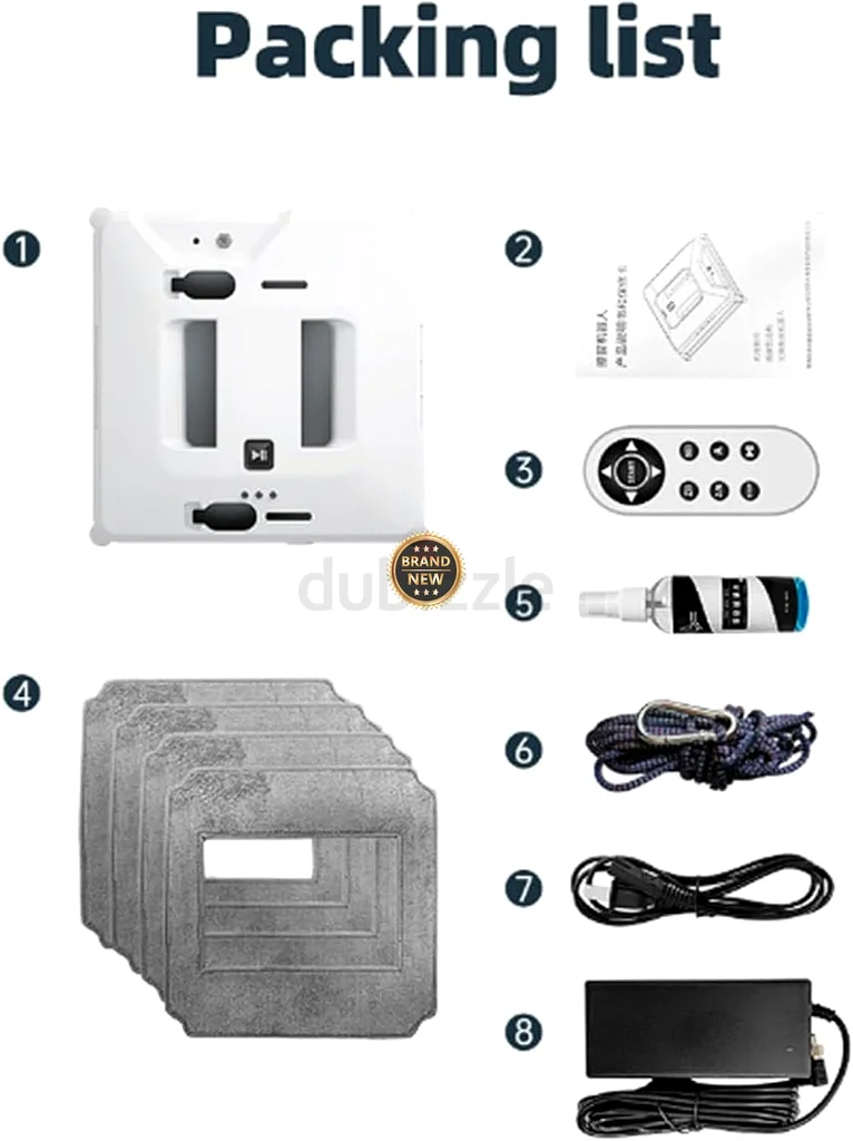 2214 - Smart Window Cleaner, Window Cleaning Robot with 3 Automatic Cleaning Modes for Glass Cleaning63254498637187112