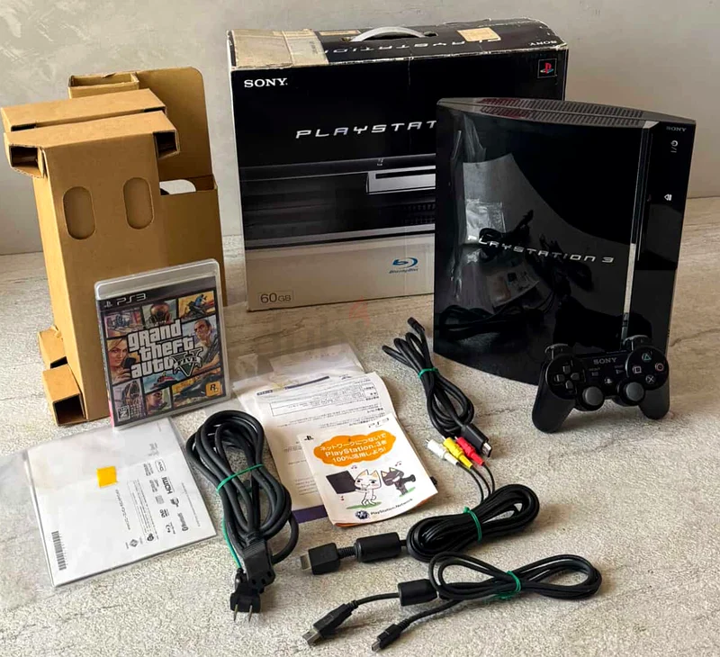 نادر PS3 CECHA00 مع نسخة جيه تي إيه 4 ونسخ اليابان - مجموعة جامع التحف - يلود632301908979211112