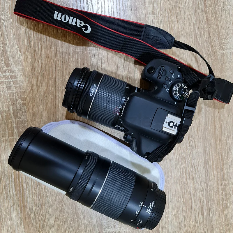 Canon 750 D with two lens - complete Kit63235114314499112