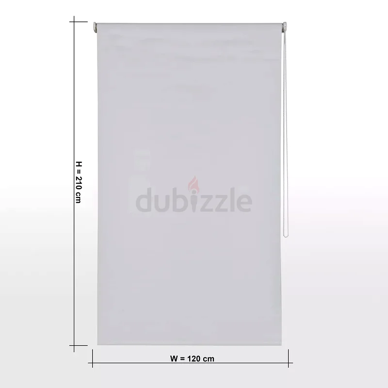 WHITE ROLLER BLIND - 150 W x 240 L (HOME CENTRE BRAND) BLACKOUT TYPE63189620429442114