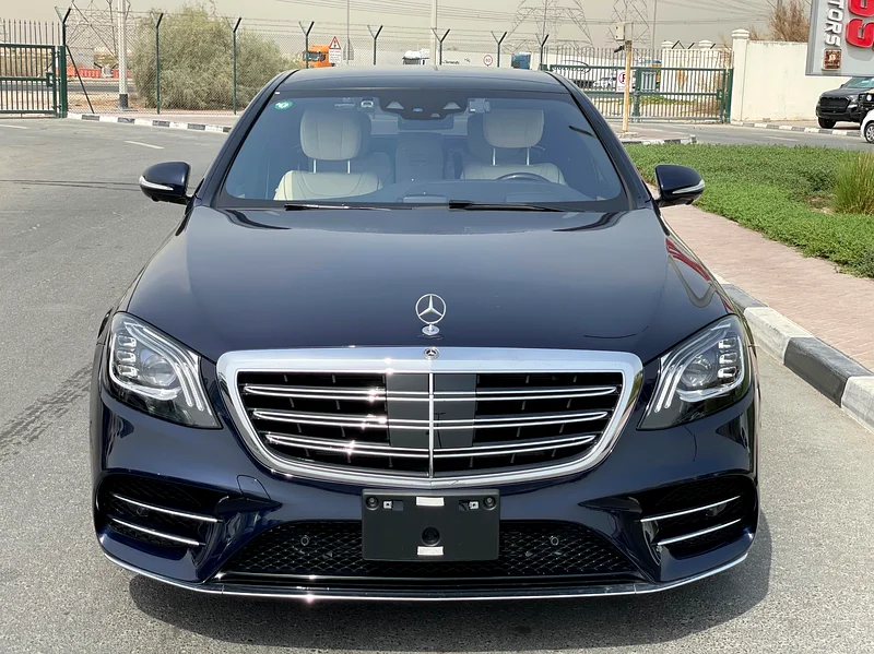 2018  -  S560L  -  AMG PACKAGE  -  SPECIAL BLUE COLOUR W/ BEIGE INTERIOR  -  PERFECT CONDITION62930626316803111