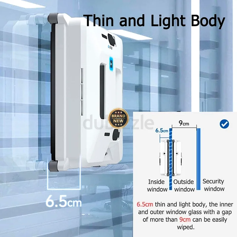 2214 - Smart Window Cleaner, Window Cleaning Robot with 3 Automatic Cleaning Modes for Glass Cleaning63254498637187111