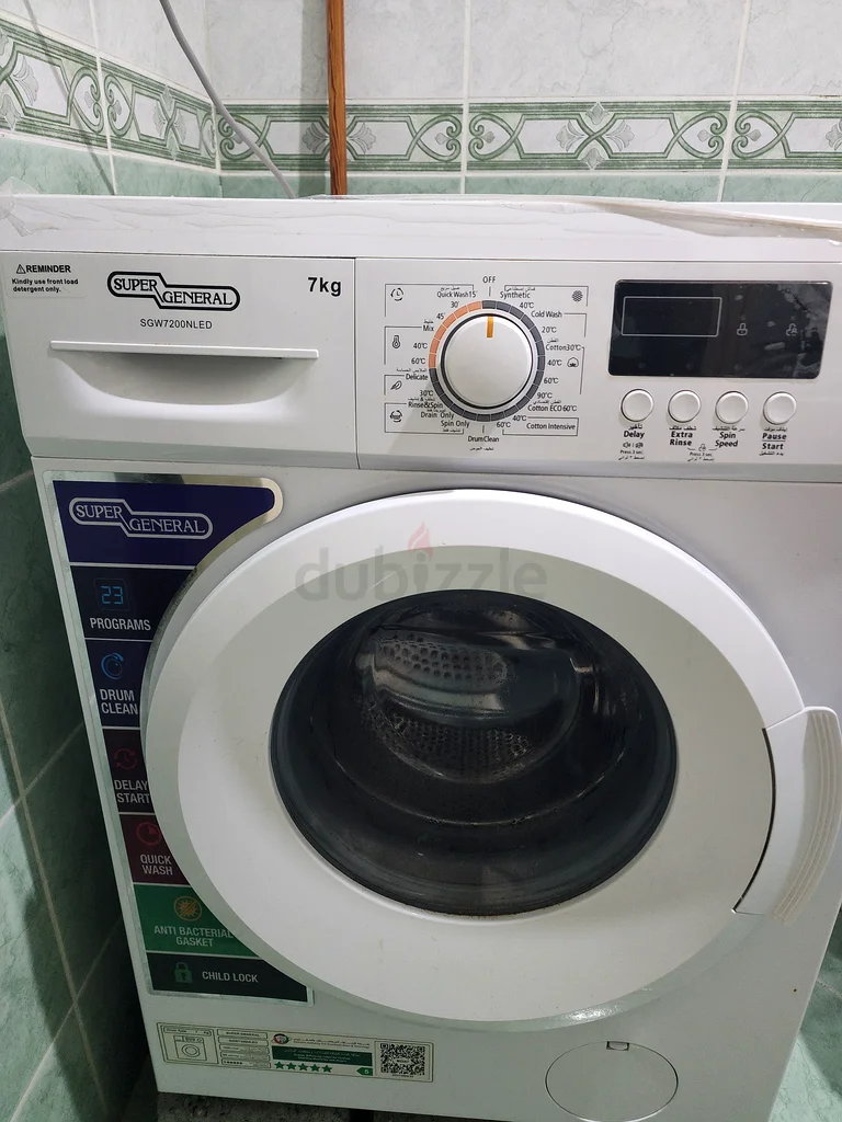Washing Machine 7 kg Super General63244210167299114