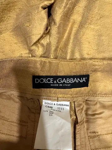Dolce Gabbana pants 100% silk