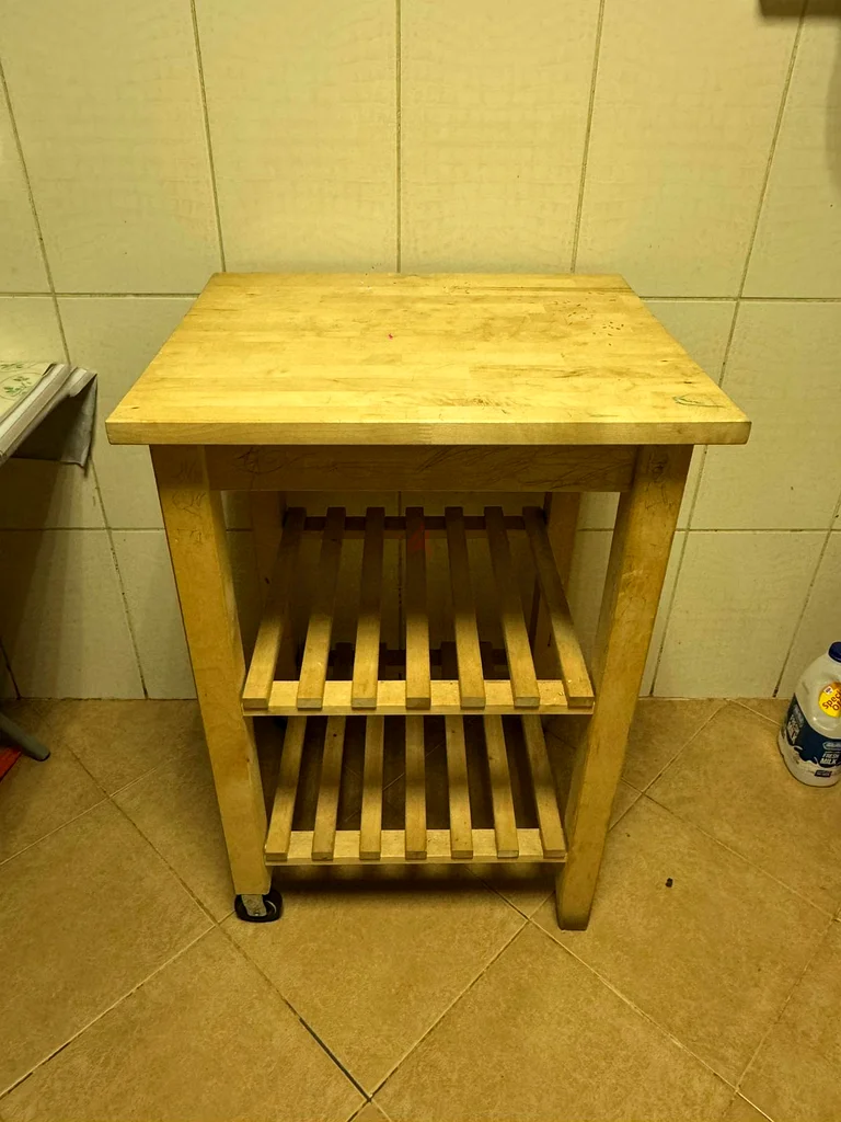 IKEA wooden kitchen cart63220326624385113