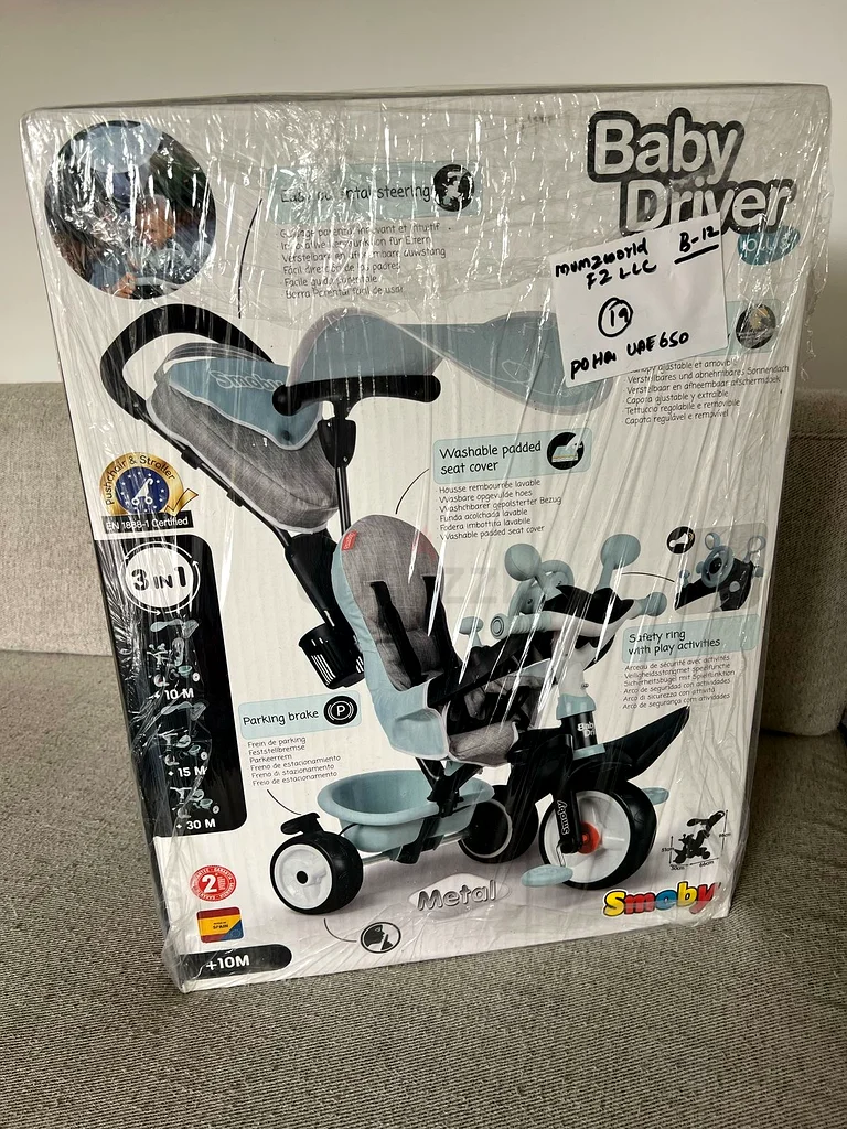 Fun and Stylish Smoby Tricycle Baby Driver Plus - Perfect for Your Little Adventurer!63170852541698111