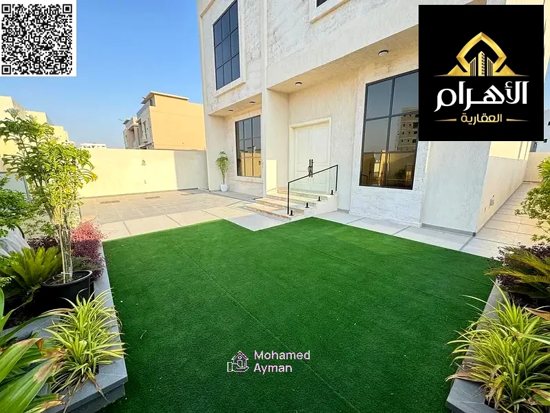 European style villa in Al Alia area for sale now 6 master bedrooms with elevator including registration, property fees, water etc. and air conditioni63872557950209111