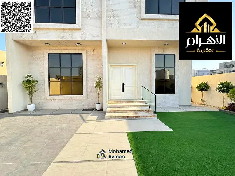 European style villa in Al Alia area for sale now 6 master bedrooms with elevator including registration, property fees, water etc. and air conditioni63872557950209112