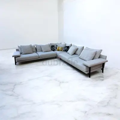 Stylish Grey L-Shaped Sofa for Sale