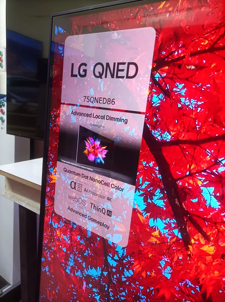 أحدث تلفزيون ذكي إل جي بحجم 75 بوصة من طراز QNED86 ودقة 4K، موديل 202463164784283649112