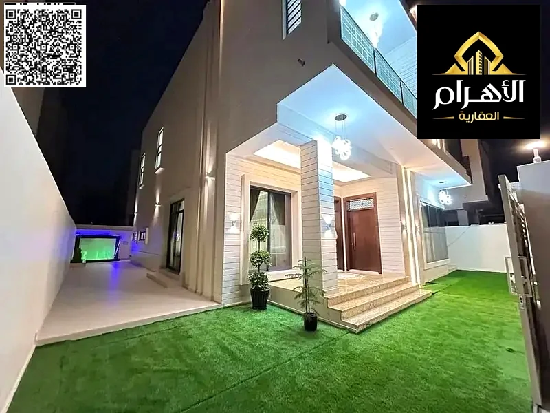 فيلا بتصميم عصري وتشطيب ممتاز للبيع، 6 غرف نوم رئيسية، بسعر يشمل رسوم التسجيل وأجهزة التكييف والأثاث63906645078018112