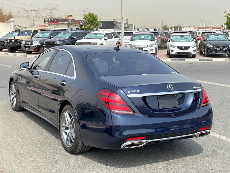 2018  -  S560L  -  AMG PACKAGE  -  SPECIAL BLUE COLOUR W/ BEIGE INTERIOR  -  PERFECT CONDITION62930626316803114